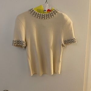 Alice and Olivia embellished sweater